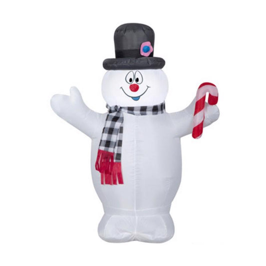 Gemmy Airblown Frosty Plaid Scarf 3.5 ft. Inflatable