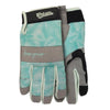 Watson Gloves Home grown L Spandex Tropical Leaf Pattern Gray/Green Gardening Gloves