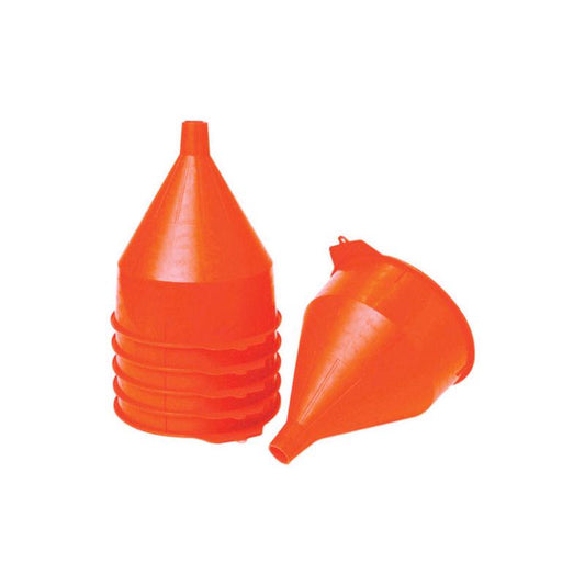 Little Giant Orange 10-1/2 in. H Plastic 192 oz. Funnel (Pack of 6)