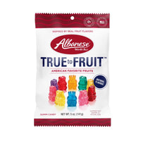 Albanese True to Fruit Assorted Gummi Bears 5 oz (Pack of 12)