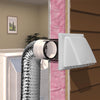 Imperial 6 ft. L X 4 in. D Silver/White Aluminum/Plastic Semi-Rigid Dryer Vent Kit