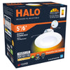 Halo  Retrofit Series Matte White 5/6 in. W LED Dimmable Recessed Downlight 90 W