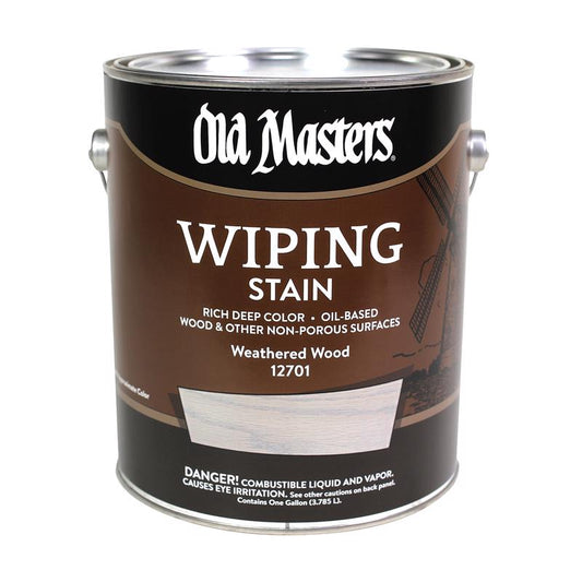 Old Masters Semi-Transparent Weathered Wood Oil-Based Wiping Stain 1 gal (Pack of 2)