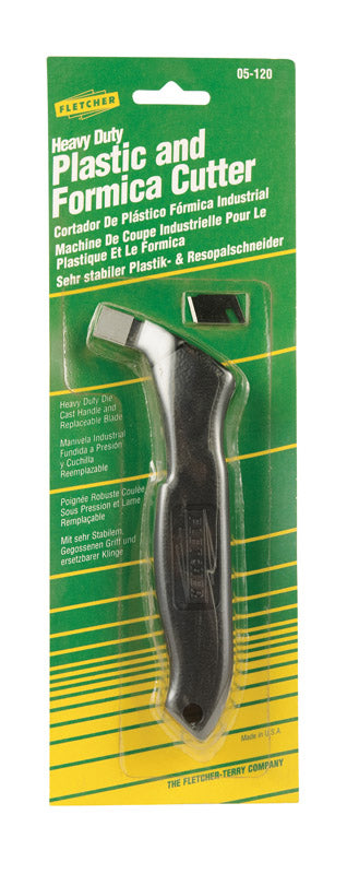 Fletcher-Terry Plastic and Formica 4 in. Fixed Blade Cutter Black 1 pk
