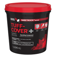 USG Tuff-Cover + Ready to Use White Spackling Compound 1 qt (Pack of 6)
