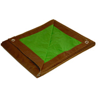 Foremost Dry Top 12 ft. W X 24 ft. L Medium Duty Polyethylene Reversible Tarp Brown/Green