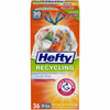 Hefty Recycling 30 gal Trash Bags Drawstring 36 pk 0.69 mil
