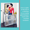 North States Gray 26 in. H X 26-42 in. W Plastic Child Safety Gate