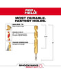 Milwaukee Shockwave 15/32 in. X 5 in. L Titanium Red Helix Drill Bit Hex Shank 1 pc
