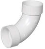 Charlotte Pipe Schedule 40 4 in. Hub X 4 in. D Hub PVC Long Sweep Elbow 1 pk - Deal of The Week