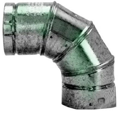 Selkirk Adjustable 90 deg Galvanized Steel Gas Vent Elbow