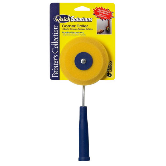 Purdy Quick Solutions Foam Jumbo Mini Corner Recessed Surface Paint Roller 8.8 Dia. x 4 W in.