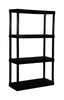 Maxit Resin Black Adjustable Shelving Unit 400 lbs. Capacity 54-1/2 H x 32 W x 14 D in.