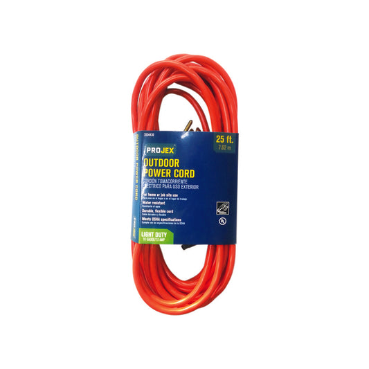 Projex Outdoor 25 ft. L Orange Extension Cord 16/3 SJTW