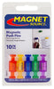 Master Magnetics .625 in. Neodymium Magnetic Push Pins 35 MGOe Assorted 10 pc.