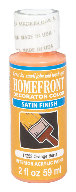 Homefront Satin Orange Burst Hobby Paint 2 oz. (Pack of 3)