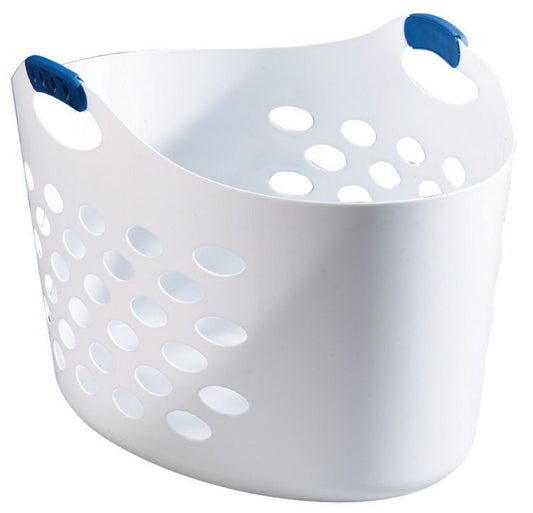 Rubbermaid White Plastic Laundry Basket (Pack of 6)
