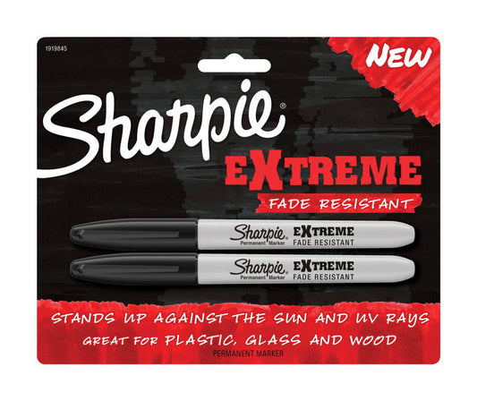 Sharpie Extreme Black Fine Tip Permanent Marker 2 pk (Pack of 6)