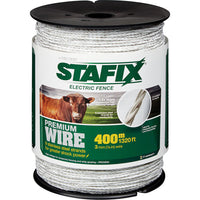Stafix Premium 9-Strand Poliwire, White, 1320 ft.