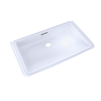 TOTO® Rectangular Undermount Bathroom Sink with CEFIONTECT, Cotton White - LT191G#01