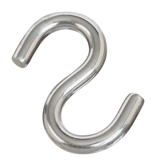 National Hardware Silver Stainless Steel 2.5 in. L Open S-Hook 145 lb 1 pk