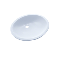 TOTO® Rendezvous® Oval Undermount Bathroom Sink with CEFIONTECT, Cotton White - LT579G#01