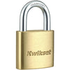 Kwikset 1-3/16" Brass Padlock with 5/8" Shackle