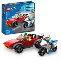 LEGO CITY City Police Bike/Car Toy ABS Plastic Multicolored 59 pc