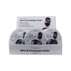 Rabbit Black Rubber Wine Sealer (Pack of 12)