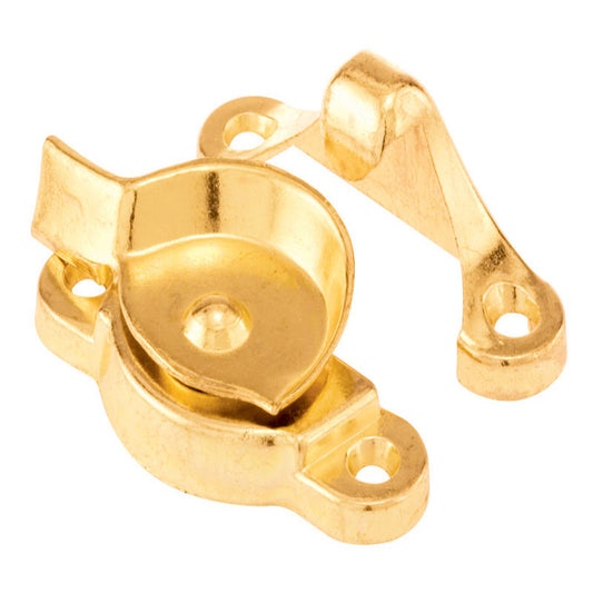 Prime-Line Brass-Plated Gold Die-Cast Zinc Sash Lock 1 pk