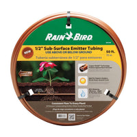 Rain Bird Plastic Drip Irrigation Emitter Tubing 1/2 in. x 50 ft. L (Pack of 8)