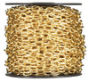 Campbell No. 7 Brass Plated Gold Brass Hobby/Craft Chain 13/32 in. D 0.3 in.