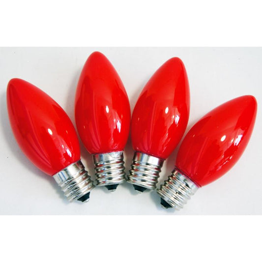 Celebrations Ceramic C9 Incandescent Replacement Bulb Red 4 lights