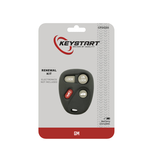 KeyStart Renewal KitAdvanced Remote Automotive Replacement Key CP002 Double For GM
