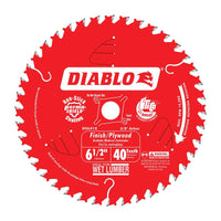 Diablo 6-1/2 in. D X 5/8 in. S Finish/Plywood TiCo Hi-Density Carbide Circular Saw Blade 40 teeth 1 (Pack of 10).