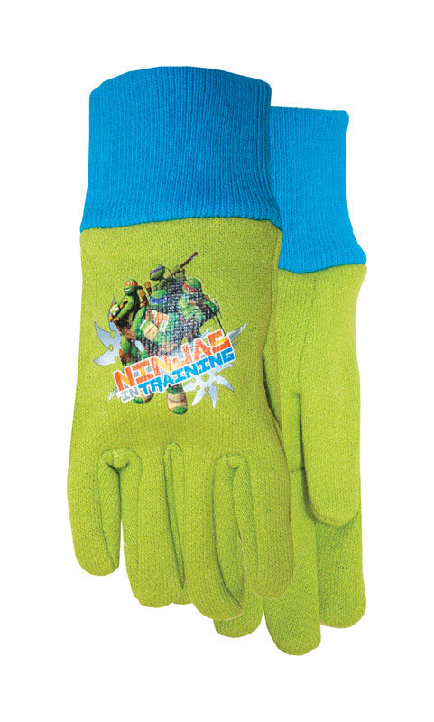 Midwest Ninja Turtle Youth Jersey Cotton Garden Green Gloves (Pack of 12)