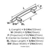 Amerock Cyprus Essential'Z Cabinet Pull 3 in. Satin Nickel 1 pk