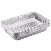 Weber Large Aluminum Drip Pans 10-Pack, 9" x 13" x 2" Disposable for Grilling & Indirect Cooking
