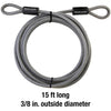Master Lock 3/8 in. D X 180 in. L Vinyl Coated Steel Flexible Braided Steel Cable