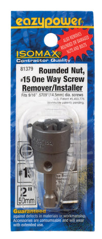 Eazypower Isomax Hardened Steel Hex Shank Adjustable #15 1-Way Screw Remover/Installer 2 L in. - Deal of The Week