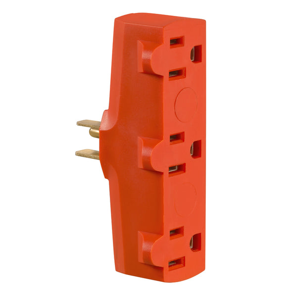 Leviton adaptador polarizado de 3 tomas, paquete de 1 - Oferta de la semana
