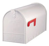 Architectural Mailboxes Elite Classic Galvanized Steel Post Mount White Mailbox - Deal of The Week