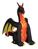 Gemmy Multicolored LED Prelit Animated Dragon Inflatable 131.89 L x 108.27 H x 78.74 W in.