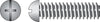 Hillman No. 8-32 X 1-1/4 in. L Combination Round Head Zinc-Plated Steel Machine Screws 100 pk