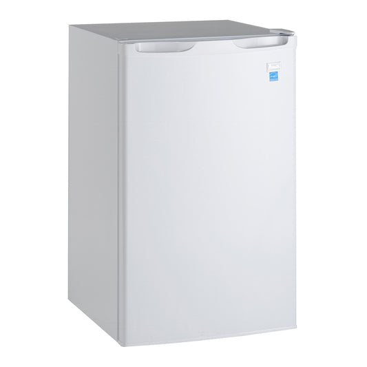 Avanti 4.4 cu. ft. 110 W White Glass Steel Mini Refrigerator