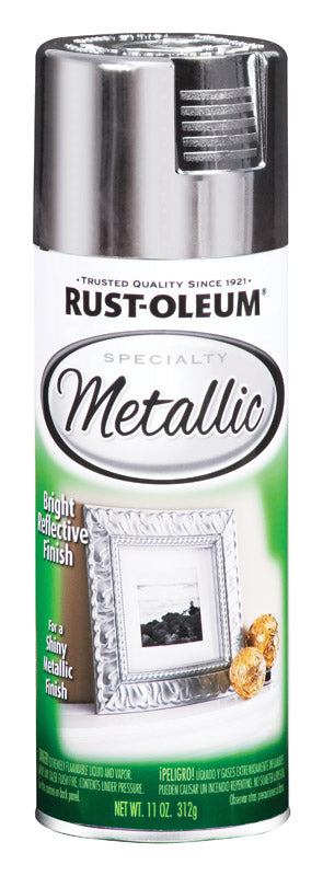Rust-Oleum Specialty Silver Metallic Spray Paint 11 oz. (Pack of 6)