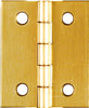 National Hardware 1-1/2 in. L Solid Brass Narrow Hinge 1 pk - Deal of The Week