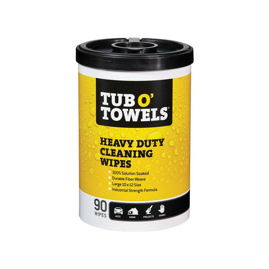 Tub O' Towels Heavy Duty Fiber Weave Cleaning Wipes 12 in. W X 10 in. L 90 pk