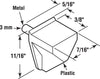 Prime-Line Clear Plastic/Steel Shelf Support Peg 1/8 inch Ga. 0.8 in. L 10 lb