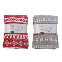 Decoris Plaid Blanket Indoor Christmas Decor 1 in. (Pack of 4)